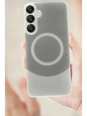 Newface Samsung A36 Kılıf Maya Karbon Kapak - Siyah