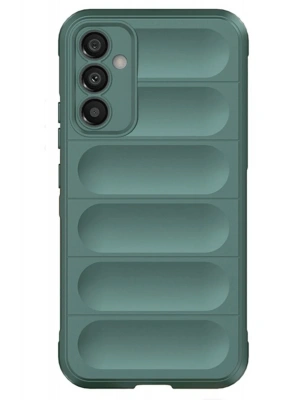 Newface Samsung A56 Kılıf Optimum Silikon - Koyu Yeşil