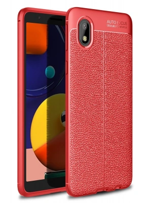 Newface Samsung Galaxy A01 Core Kılıf Auto Focus Kapak - Kırmızı