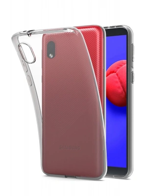 Newface Samsung Galaxy A01 Core Kılıf Lüx Şeffaf Silikon