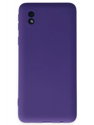 Newface Samsung Galaxy A01 Core Kılıf Nano içi Kadife Silikon - Mor