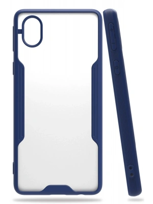 Newface Samsung Galaxy A01 Core Kılıf Platin Silikon - Lacivert