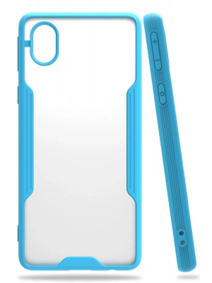 Newface Samsung Galaxy A01 Core Kılıf Platin Silikon - Mavi