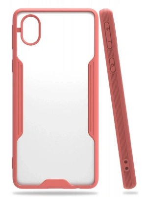 Newface Samsung Galaxy A01 Core Kılıf Platin Silikon - Pembe