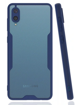 Newface Samsung Galaxy A02 Kılıf Platin Silikon - Lacivert