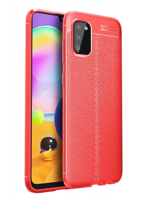 Newface Samsung Galaxy A02S Kılıf Auto Focus Kapak - Kırmızı