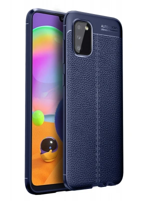 Newface Samsung Galaxy A02S Kılıf Auto Focus Kapak - Lacivert