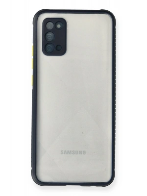 Newface Samsung Galaxy A02S Kılıf Miami Şeffaf Silikon - Lacivert