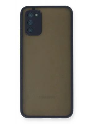 Newface Samsung Galaxy A02S Kılıf Montreal Silikon Kapak - Lacivert