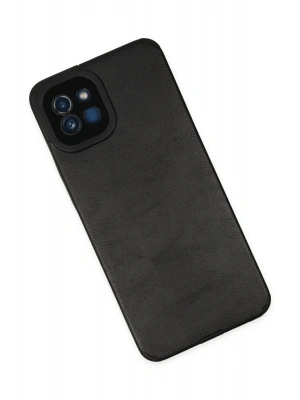 Newface Samsung Galaxy A03 Kılıf Loop Deri Silikon - Siyah