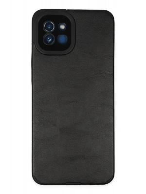 Newface Samsung Galaxy A03 Kılıf Loop Deri Silikon - Siyah