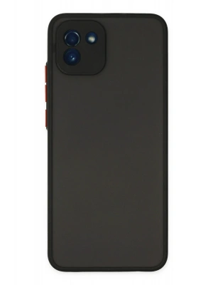 Newface Samsung Galaxy A03 Kılıf Montreal Silikon Kapak - Siyah