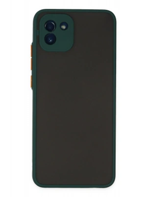 Newface Samsung Galaxy A03 Kılıf Montreal Silikon Kapak - Yeşil