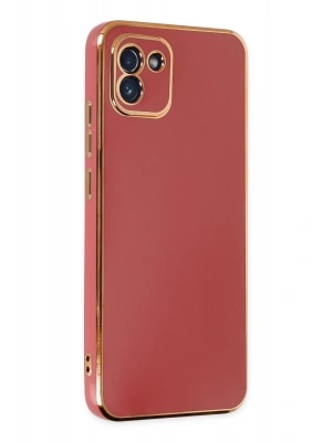 Newface Samsung Galaxy A03 Kılıf Volet Silikon - Kırmızı