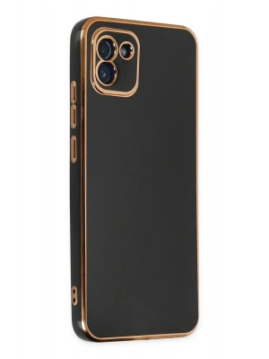 Newface Samsung Galaxy A03 Kılıf Volet Silikon - Siyah