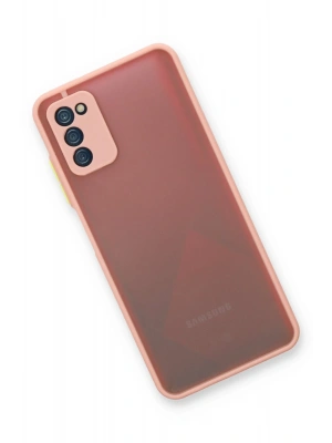 Newface Samsung Galaxy A03S Kılıf Montreal Silikon Kapak - Pembe