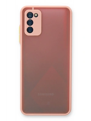 Newface Samsung Galaxy A03S Kılıf Montreal Silikon Kapak - Pembe