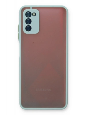 Newface Samsung Galaxy A03S Kılıf Montreal Silikon Kapak - Turkuaz