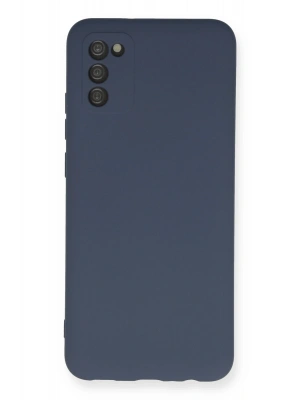 Newface Samsung Galaxy A03S Kılıf Nano içi Kadife Silikon - Gri