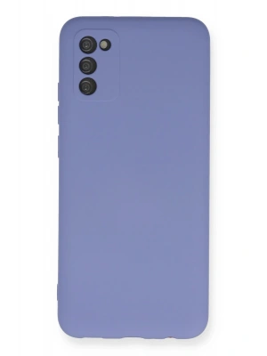 Newface Samsung Galaxy A03S Kılıf Nano içi Kadife Silikon - Lila