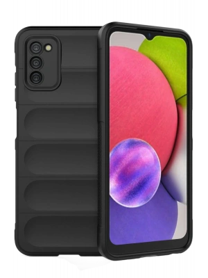 Newface Samsung Galaxy A03S Kılıf Optimum Silikon - Siyah