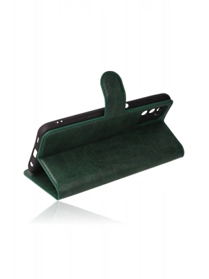 Newface Samsung Galaxy A03S Kılıf Trend S Plus Kapaklı Kılıf - Yeşil