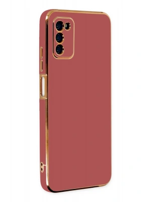 Newface Samsung Galaxy A03S Kılıf Volet Silikon - Kırmızı