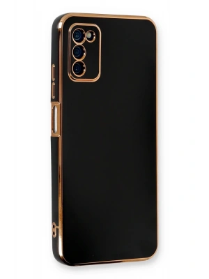 Newface Samsung Galaxy A03S Kılıf Volet Silikon - Siyah