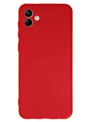 Newface Samsung Galaxy A04 Kılıf First Silikon - Kırmızı