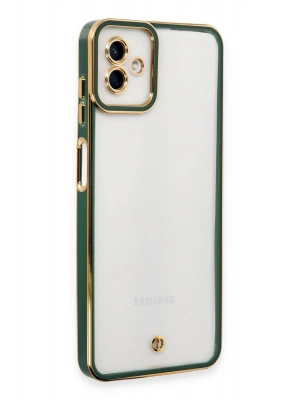 Newface Samsung Galaxy A04 Kılıf Liva Lens Silikon - Yeşil