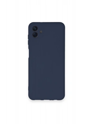 Newface Samsung Galaxy A04 Kılıf Nano içi Kadife Silikon - Lacivert