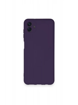 Newface Samsung Galaxy A04 Kılıf Nano içi Kadife Silikon - Mor