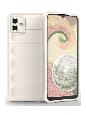 Newface Samsung Galaxy A04 Kılıf Optimum Silikon - Krem