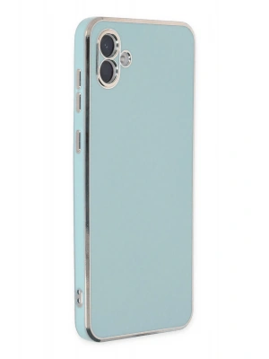 Newface Samsung Galaxy A04 Kılıf Volet Silikon - Açık Yeşil