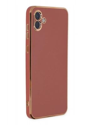 Newface Samsung Galaxy A04 Kılıf Volet Silikon - Kırmızı