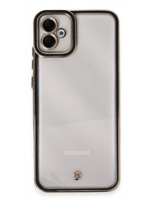 Newface Samsung Galaxy A04E Kılıf Liva Lens Silikon - Siyah