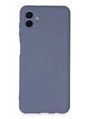 Newface Samsung Galaxy A04E Kılıf Nano içi Kadife Silikon - Gri