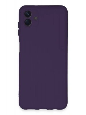 Newface Samsung Galaxy A04E Kılıf Nano içi Kadife Silikon - Mor