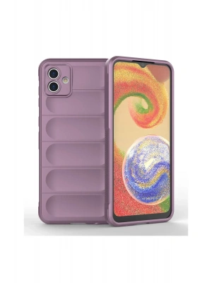 Newface Samsung Galaxy A04E Kılıf Optimum Silikon - Mor