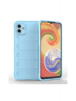 Newface Samsung Galaxy A04E Kılıf Optimum Silikon - Sky Blue