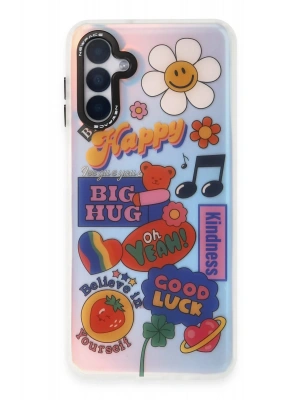 Newface Samsung Galaxy A04S Kılıf Estoril Desenli Kapak - Estoril - 15