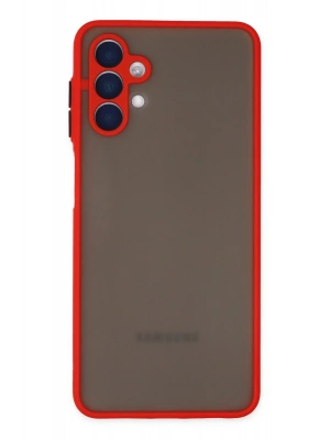 Newface Samsung Galaxy A04S Kılıf Montreal Silikon Kapak - Kırmızı