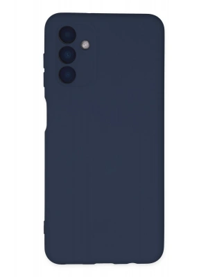 Newface Samsung Galaxy A04S Kılıf Nano içi Kadife Silikon - Lacivert