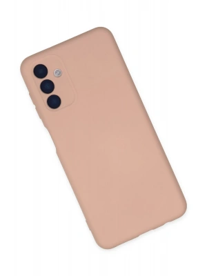 Newface Samsung Galaxy A04S Kılıf Nano içi Kadife Silikon - Pudra