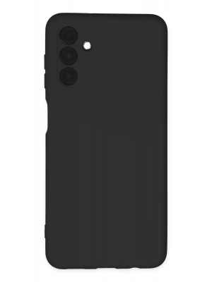 Newface Samsung Galaxy A04S Kılıf Nano içi Kadife Silikon - Siyah