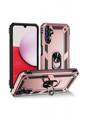 Newface Samsung Galaxy A04S Kılıf Sofya Yüzüklü Silikon Kapak - Rose