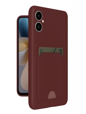 Newface Samsung Galaxy A05 Kelvin Kartvizitli Silikon - Bordo