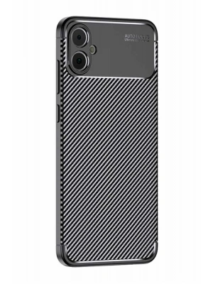 Newface Samsung Galaxy A05 Kılıf Auto Focus Karbon Kapak - Siyah