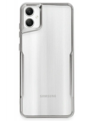 Newface Samsung Galaxy A05 Kılıf Boyi Silikon Kapak - Gümüş