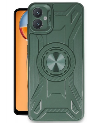 Newface Samsung Galaxy A05 Kılıf Lincoln Silikon - Koyu Yeşil